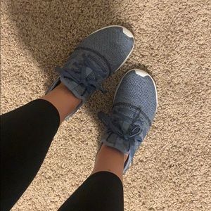 Steel Blue Adidas Cloudfoam Sneakers